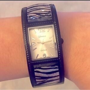 VINTAGE Geneva Platinum Cuff Watch